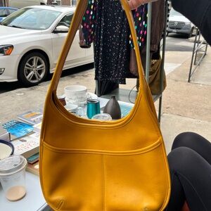 Rare color ✨ Old Coach Handbag Ergo Leather Mustard Hard to Find